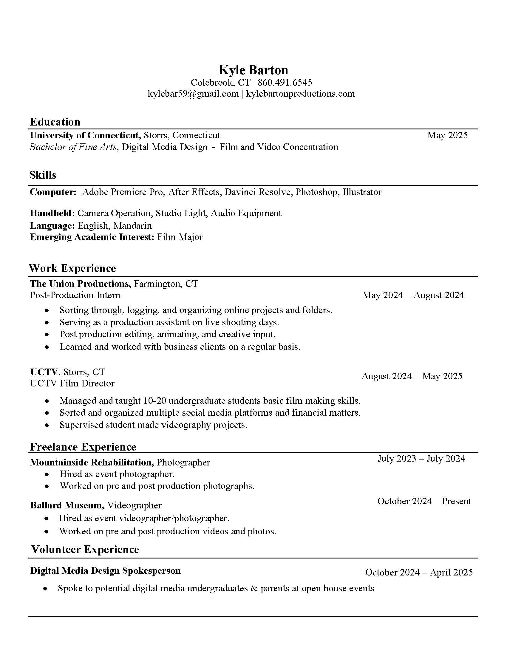 to use resume